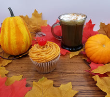 spiced pumpkin latte martini product photo fall scape inebriated baker
