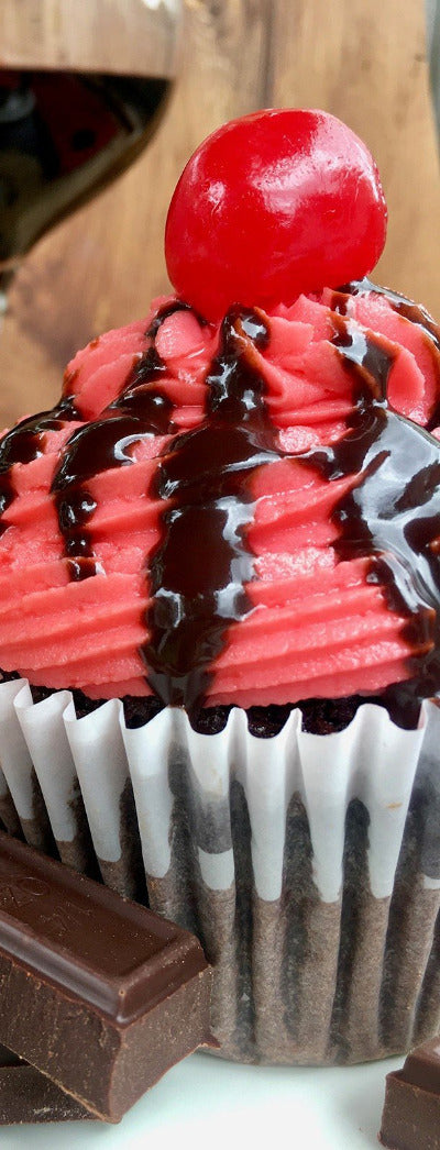 Chocolate Raspberry Merlot Cupcake